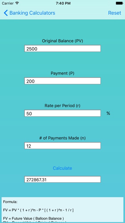 Banking Calculators