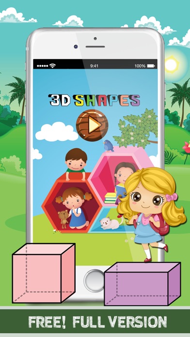 3D Shapes Flashcards: English Vocabulary Learning Free For Toddlers & Kids! 1.0 IOS -