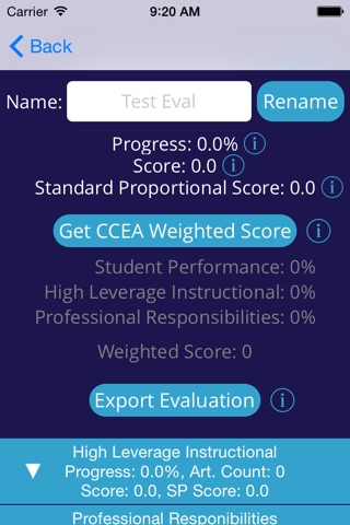 CCEA NEPF Evaluation Assistant screenshot 3