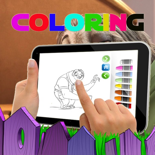 Sloth Coloring Book for Kids Game iOS App