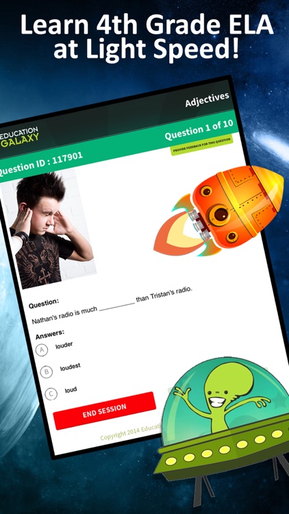 Education Galaxy - 4th Grade Language Arts - Learn Adjectives, Punctuation, Commas, Grammar, and More