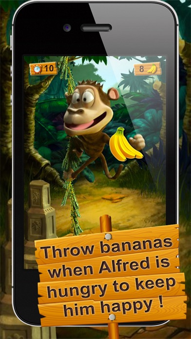 How to cancel & delete Alfred the talking monkey from iphone & ipad 4