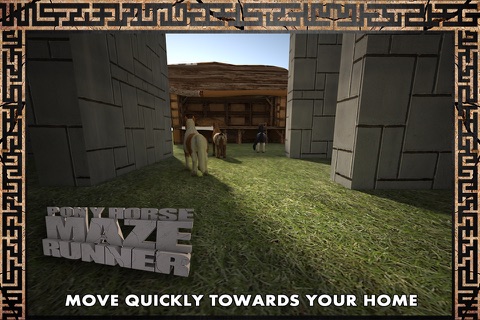 Pony Horse Maze Run Simulator 3D screenshot 2