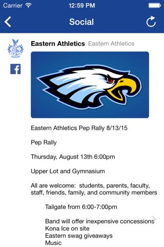 Eastern Eagle Pride App screenshot 2