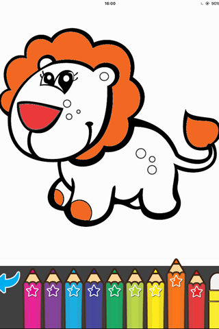 Coloring Cartoon Book Pony and Zoo screenshot 2