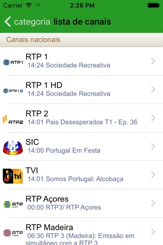 Portugal programação TV screenshot 3