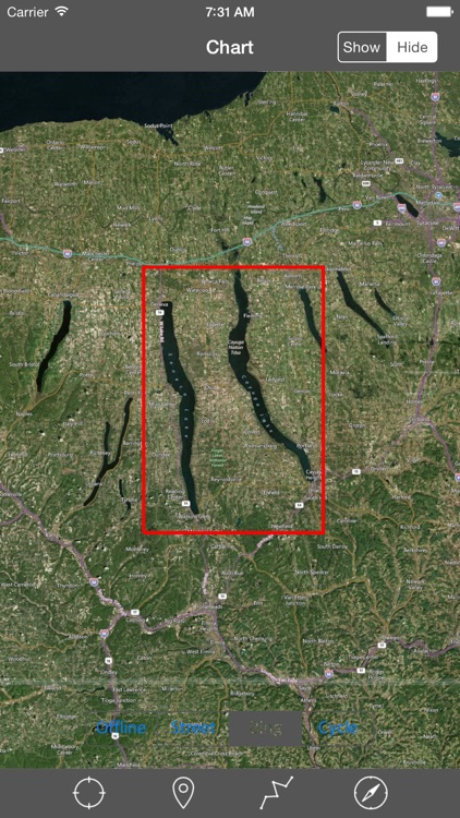 Cayuga-Seneca Lakes (New York) - Raster Nautical Charts