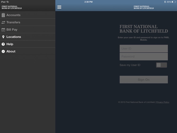 FNBL Mobile for iPad