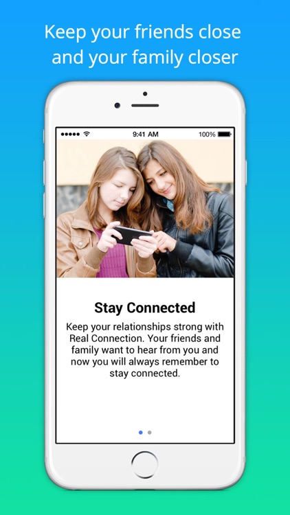 Real Connection - Phone call reminders