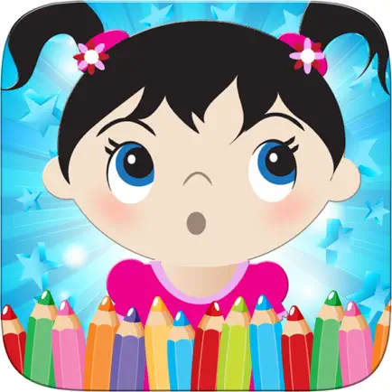 Little Girls Coloring World Drawing Story Kids Game Cheats