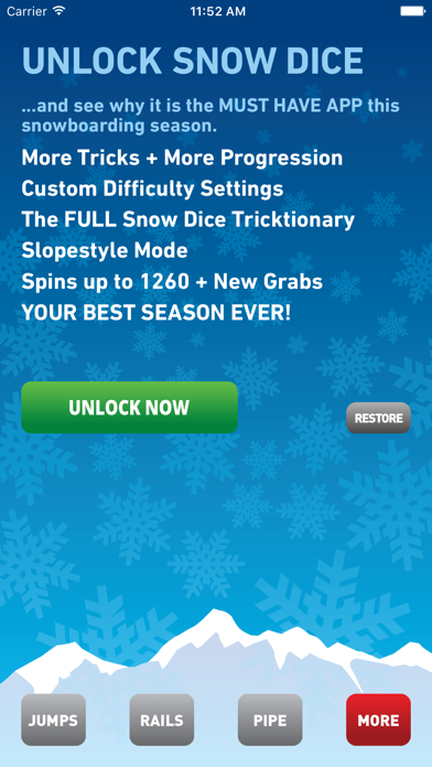 Snow Dice Free screenshot1