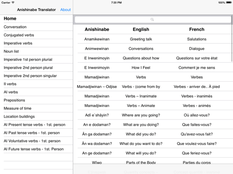 Anishinabe Translator V2 IPad screenshot 3