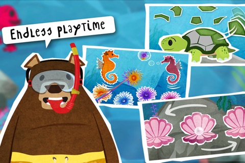Mr. Bear Sealife - A Fun Underwater World Free screenshot 2