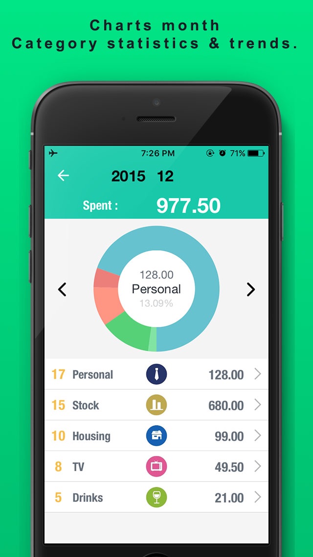 Spending Tracker SpendNext2 - Monthly Budget and expense planner with accounts checkbookのおすすめ画像3