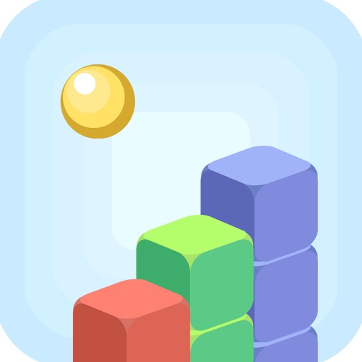 Sky Ball - Jump On Green Qubes icon