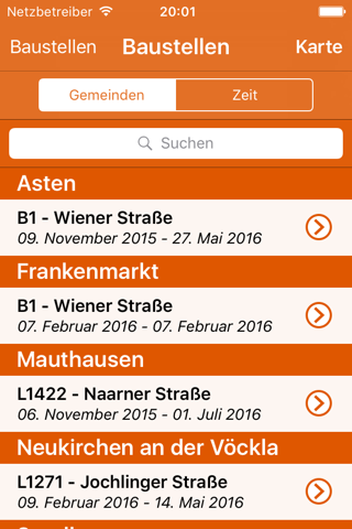 Baustellen Österreich - Der Baustellenführer für Österreich screenshot 3