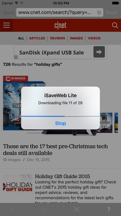 iSaveWeb Lite
