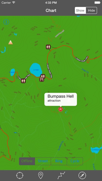 Lassen Volcanic National Park – GPS Offline Park Map Navigator