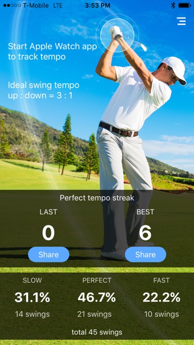 Golf Swing Tempo Anal... screenshot1
