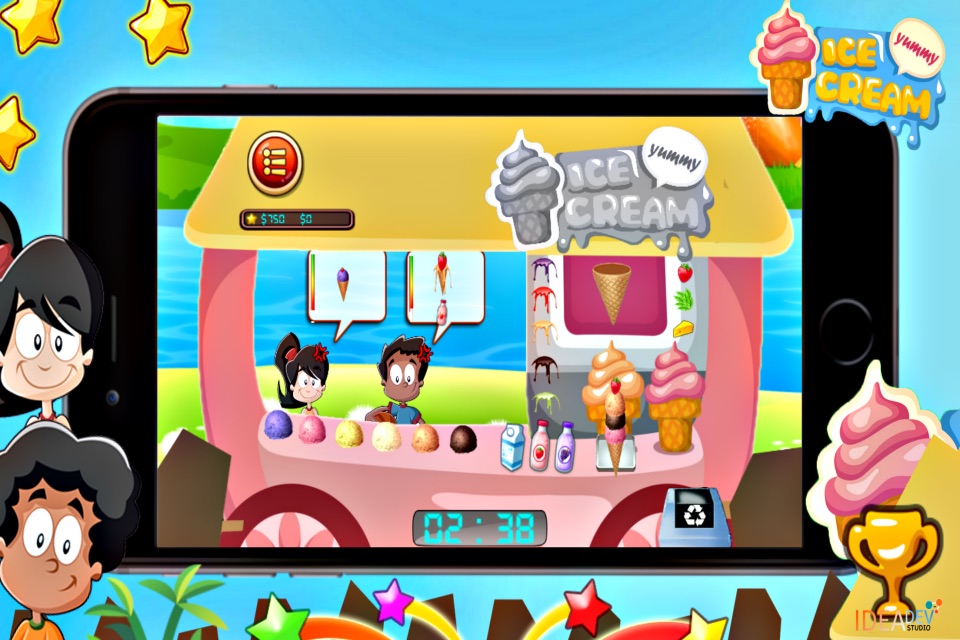 Ice Cream Maker - Kids Cooking Games FREE screenshot 4