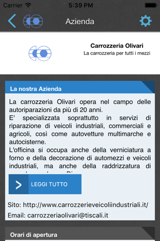 Carrozzeria Olivari screenshot 2