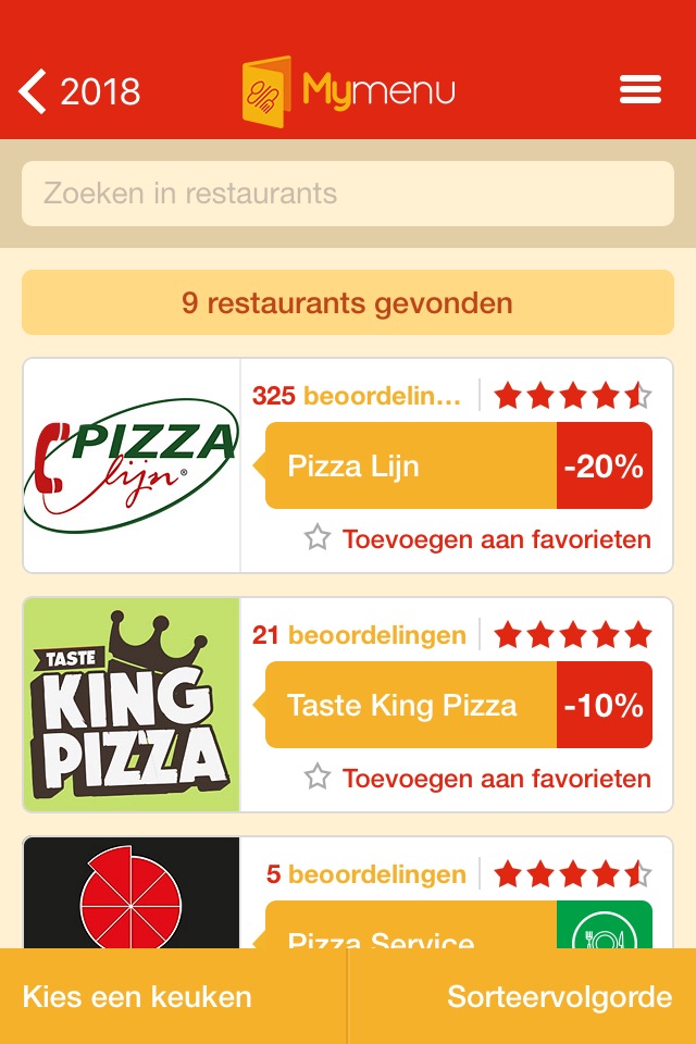 MyMenu.be | Online Eten Bestellen - Pizza Bestellen screenshot 3