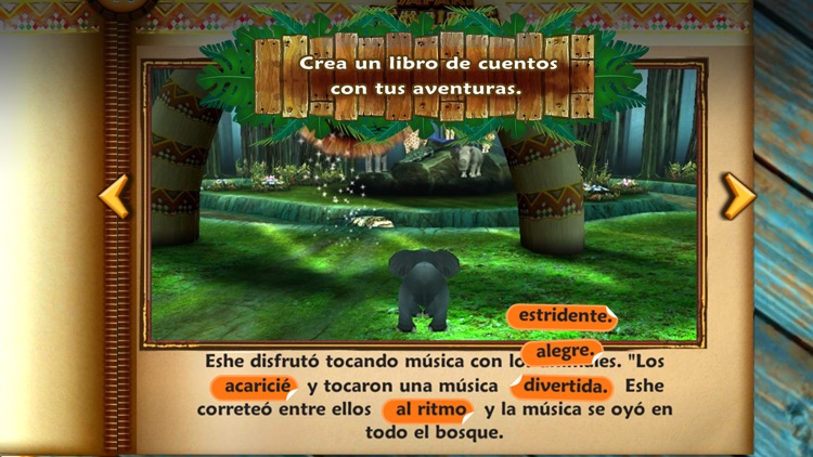 Safari Tales Español – aprende a leer a través del juego creativo screenshot-4