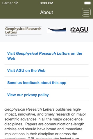 Geophysical Research Letters screenshot 2