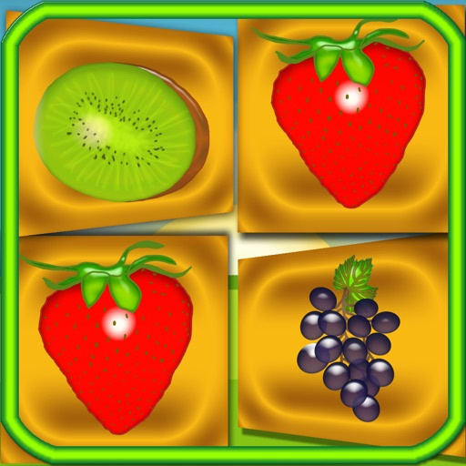 Fruits Match Preschool Learning Experience Memory Flash Cards Game