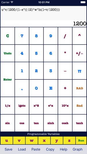 Calculator of Formulas with Graphing