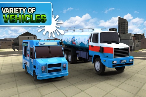 Water Truck Supply Simulator - Real Cargo Transporter & Trucker Game 2016 screenshot 4