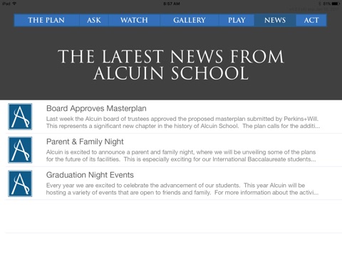 Alcuin School Masterplan Explorer screenshot 2