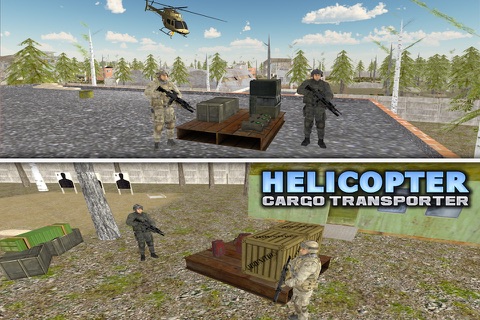 Helicopter Cargo Transporter Simulator 3D screenshot 2