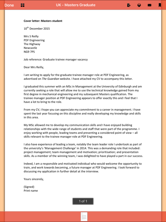 Screenshot #4 pour Cover Letter -  145 Templates for Any Job