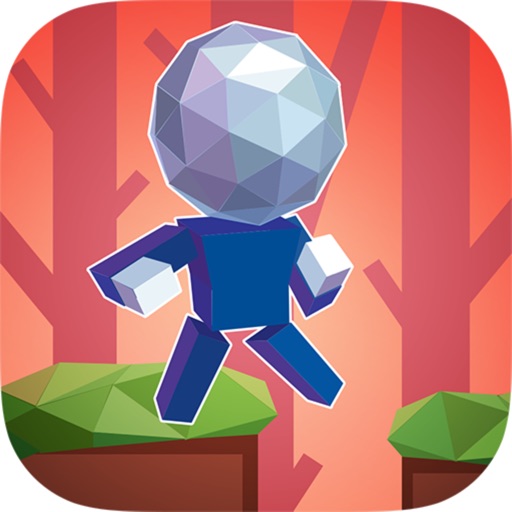 Jump-man 3D icon