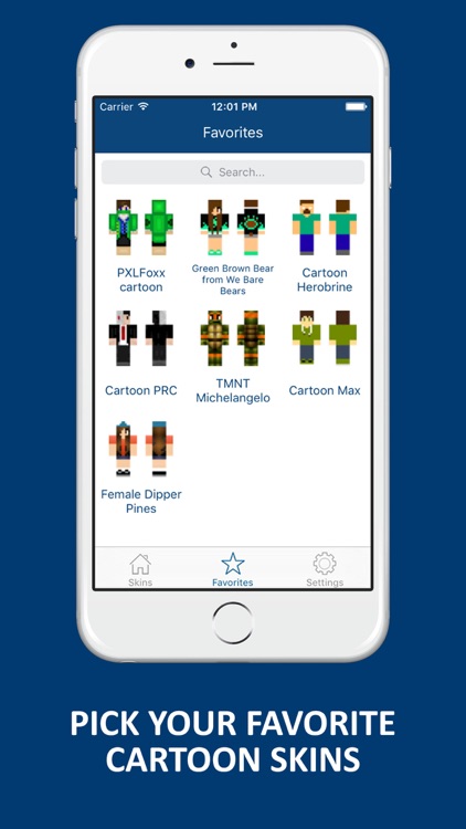 Best Cartoon Skins for Minecraft Pocket Edition screenshot-3