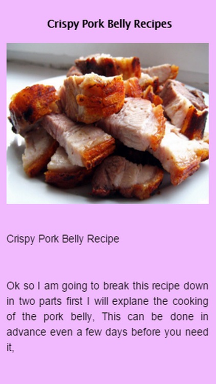 Pork Belly Recipes