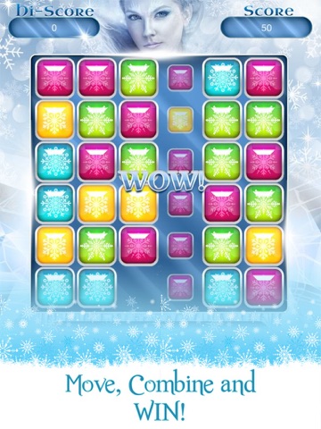 Ice Princess Frozen Snowflake matching Puzzle Gameのおすすめ画像1