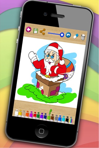 Kids paint xmas cards - The best Christmas coloring book for xmas seasons 2015 Premium screenshot 4