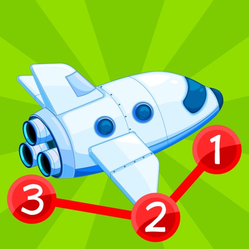 Kids Vehicles Connect the Dots Game Icon