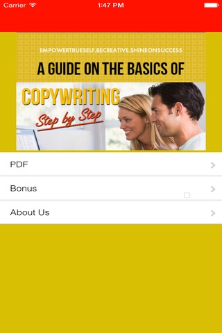 A Guide on the Basics of Copy writing eBook screenshot 2