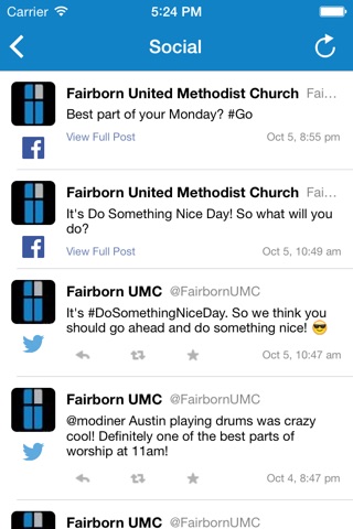 Fairborn UMC screenshot 2