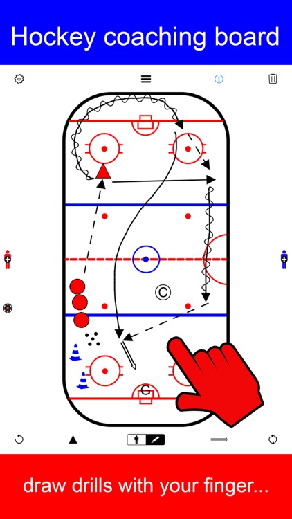 Hockey coaching board