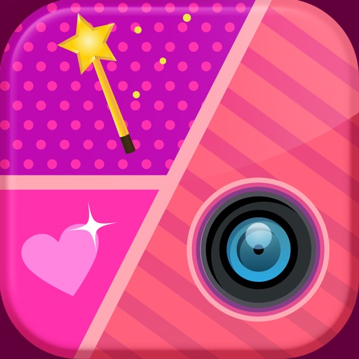 Girly Collage Photo Editor - Scrapbook Maker for Stitching Pics