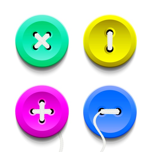Button Swipe Brain Teaser - PRO - Swipe To Match Sewing Pattern Puzzle Icon