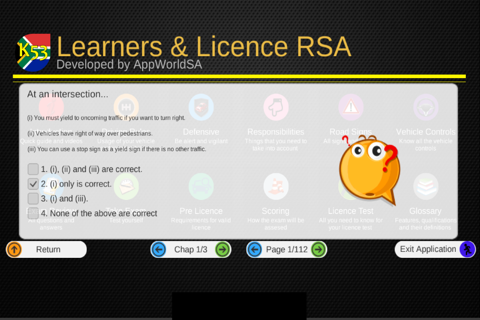 K53 Learners and Licence RSA screenshot 2