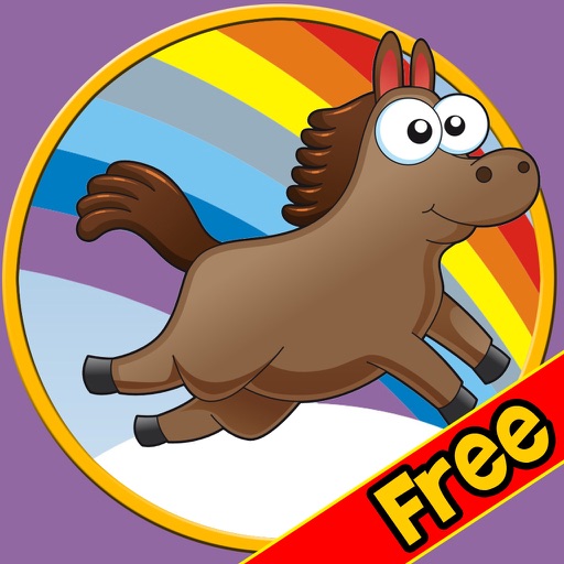 nice horses for kids - free icon
