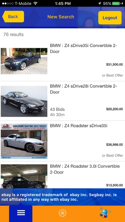 SegbayXP - "bid sniper for ebay" screenshot-3