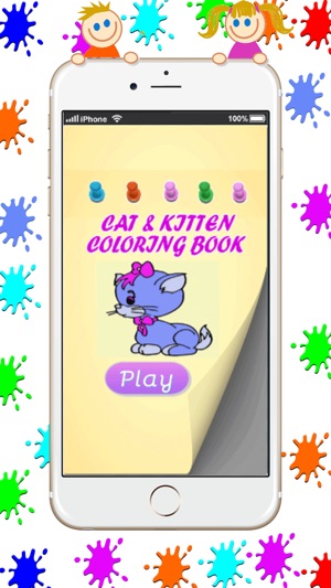 吉蒂和貓著色書遊戲：基本開始(圖1)-速報App