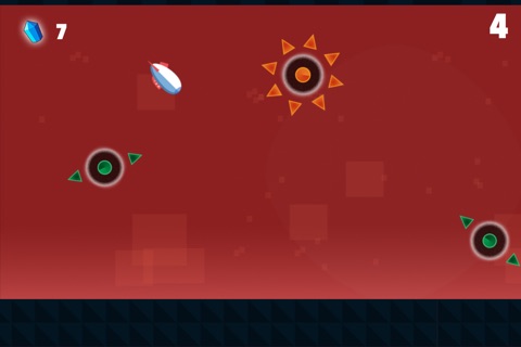 Zep - Tap to fly and avoid the spinning spikes at all costs! screenshot 2
